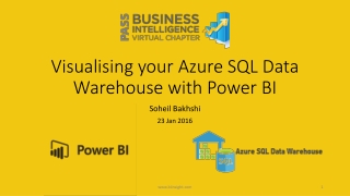 Visualising your Azure SQL Data Warehouse with Power BI