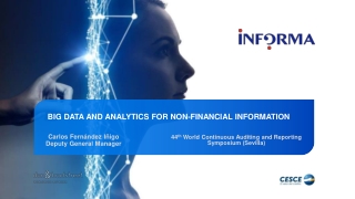 Big data and Analytics for non-financial information