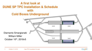 A first look at DUNE SP TPC Installation &amp; Schedule with Cold Boxes Underground