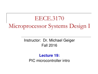 EECE.3170 Microprocessor Systems Design I