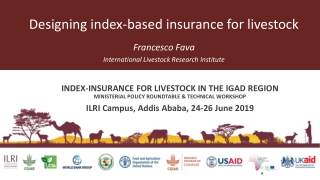 Designing index-based insurance for livestock