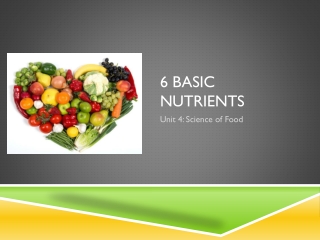 6 Basic nutrients