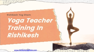 Yoga teacher Training In Rishikesh | Yoga TTC In Rishikesh