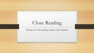 Close Reading