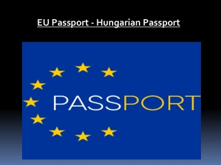 EU Passport Hungarian Passport