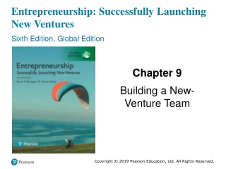 Entrepreneurship: Successfully Launching New Ventures