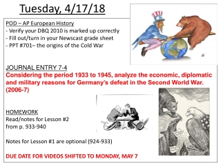 Tuesday, 4/17/18