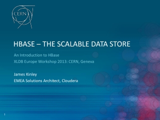 HBASE – THE SCALABLE DATA STORE