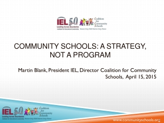 Community schools: a strategy, not a program