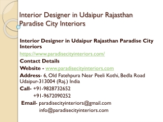 Interior Designer in Udaipur