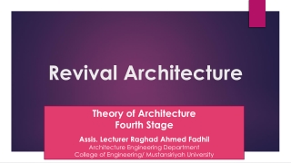 Revival Architecture