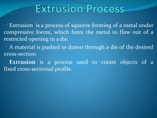 Extrusion Process