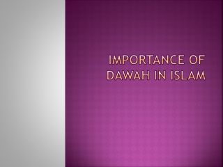 Importance of Da'wah in Islam