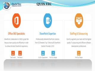 Sharepoint Consultancy Services | quixtec.com