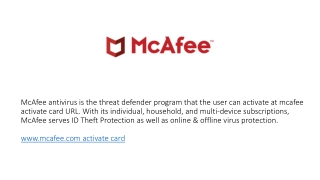 www.mcafee.com activate card