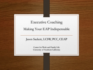 Executive Coaching Making Your EAP Indispensable