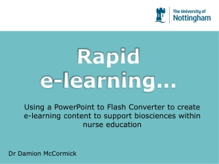 Rapid e-learning…