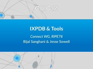 IXPDB &amp; Tools