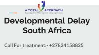 Developmental Delay South Africa