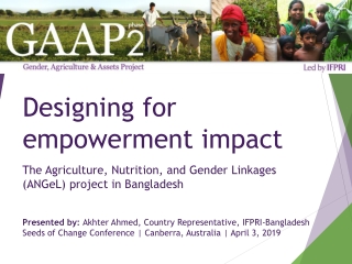 Designing for empowerment impact