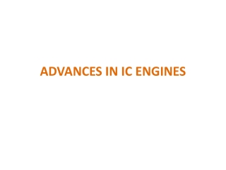 ADVANCES IN IC ENGINES