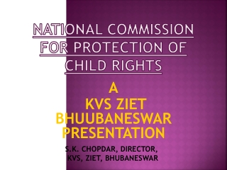 NATIONAL COMMISSION FOR PROTECTION OF CHILD RIGHTS