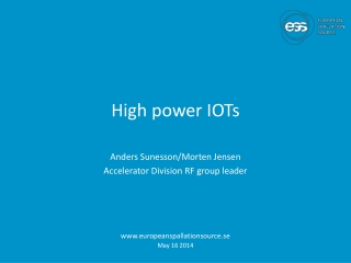 High power IOTs