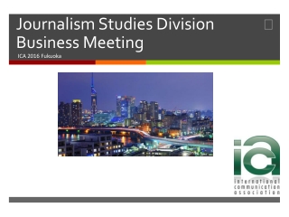 Journalism Studies Division Business Meeting