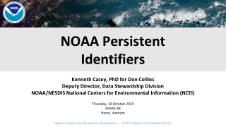 NOAA Persistent Identifiers