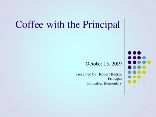 Coffee with the Principal