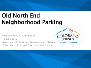 Old North End Neighborhood Parking