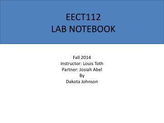 EECT112 LAB NOTEBOOK