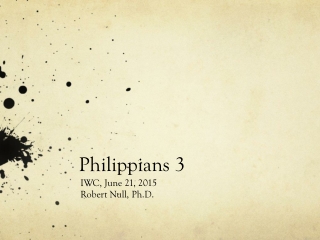 Philippians 3