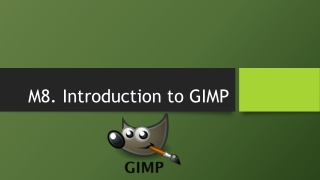 M8. Introduction to GIMP