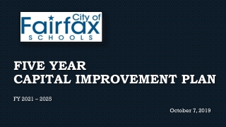 Five Year Capital Improvement Plan