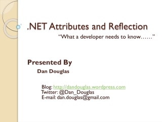 .NET Attributes and Reflection