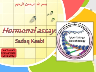 Hormonal assays Sadeq Kaabi