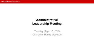 Administrative Leadership Meeting