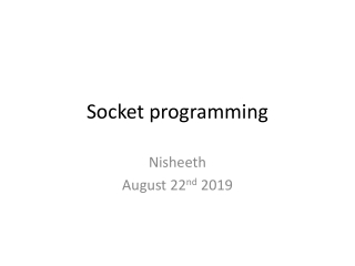 Socket programming