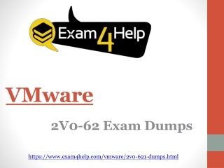 2V0-621 Exam Study Guide - 2V0-621 Questions | Exam4Help.com