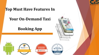 Top Must Have Features In Your On-Demand Taxi Booking App