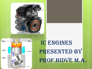 IC ENGINES Presented by Prof.Bidve M.A.