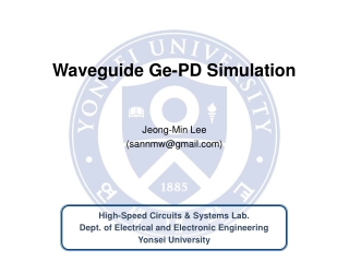 Waveguide Ge-PD Simulation