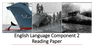 English Language Component 2 Reading Paper