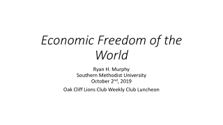 Economic Freedom of the World