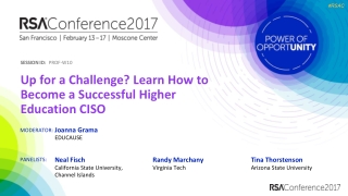 Up for a Challenge? Learn How to Become a Successful Higher Education CISO
