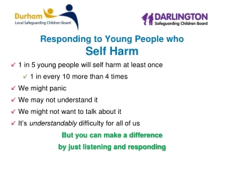 Responding to Young People who Self Harm