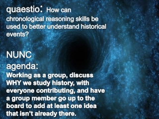 Chronology Causation Continuity Turning Point Periodization Enduring Issue Contextualization