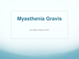 Myasthenia Gravis