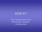 GCSE ICT